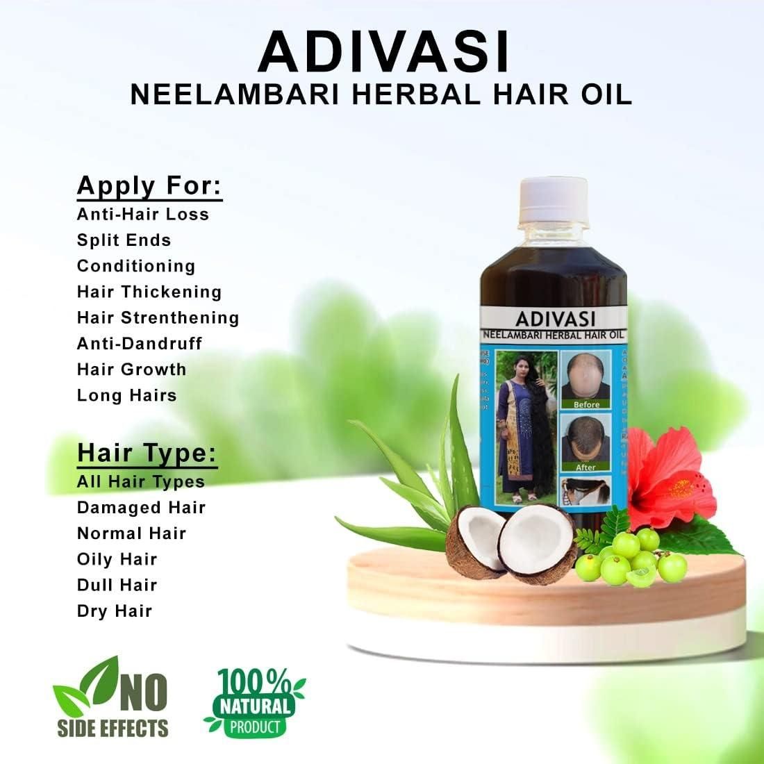 Adivasi Neelambari Herbal Hair Oil - Rurban Centre